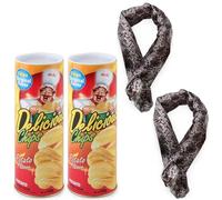 The Potato Chip Snake, Scary Snake Prank Toy, Tricky Toy, Potato Chip Can Jump Spring Snake Toy Reusable Jokes and Pranks for Adults Kids Gift Scare Box for Halloween Christmas Party Decor
