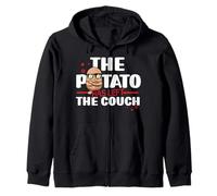 The Potato Has Left The Couch Spud Life Fries Tater Tots Zip Hoodie