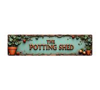 The Potting Shed Aluminium Sign 10 * 40cm