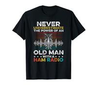 The power of an old man with a Ham Radio T-Shirt