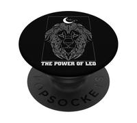 The Power of Leo Zodiac Lion Constellation Moon Art PopSockets Adhesive PopGrip