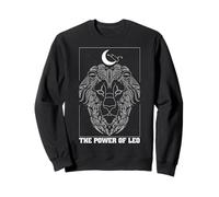 The Power of Leo Zodiac Lion Constellation Moon Art Sweatshirt