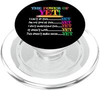 The Power Of Yet Inspirational Growth Mindset Teacher PopSockets PopGrip for MagSafe