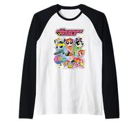 The Powerpuff Girls Collage Raglan Baseball Tee