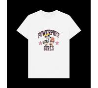 The Powerpuff Girls Script Graphic Logo White T-Shirt The Powerpuff Girls White S