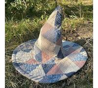 The Prairie Misfit Handmade Vintage Cottagecore Halloween Witch Hat, Renaissance Costume, Witchy Style (03)