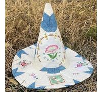 The Prairie Misfit Handmade Vintage Cottagecore Halloween Witch Hat, Renaissance Costume, Witchy Style (02)