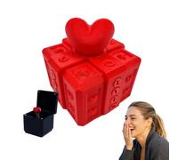 The Prank Box - a Valentine's Gift That Makes Them Earn the Love, Hilarious Screw Challenge, Annoying Gift Box with Screws, 3D Printed Annoying Present Boxs, Valentine Gifts for Lover(F-,Heart)