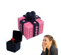 The Prank Box - a Valentine's Gift That Makes Them Earn the Love, Hilarious Screw Challenge, Annoying Gift Box with Screws, 3D Printed Annoying Present Boxs, Valentine Gifts for Lover(I-,Heart)