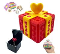 The Prank Box - Annoying Gift Box, 2026 Funny Valentine's Day Boxs, Annoying Gift Boxs with Screws Valentine's Day Heart-Shaped Surprise Gifts Ornaments (Red B)