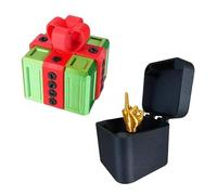 The Prank Box, Annoying Gift Box with Middle Finger Surprise 3D Printed Screw Challenge Funny Gag Gifts for Christmas Birthday (#A)