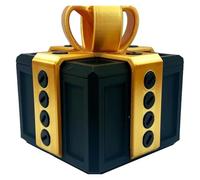 The Prank Box - Annoying Gift Box with Screws, Christmas Gag Gifts,Surprise Pop-Up Novelty Gifts for Birthday Christmas Office Joke (8X8cm)(Black)