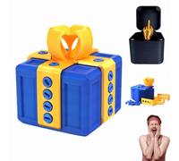 The Prank Box, Annoying Gift Box With Twist Storage, Gag Prank Novelty Gift Wrap Boxs with Screws, The Annoying Present Boxs with Middle Finger, Ideal for Birthday, Christmas, Halloween (Q)