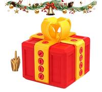 The Prank Box - Hilarious Middle Finger Surprise Gift Box, 3D Printed Annoying Screw Challenge, Colorful Interactive Prank Decor for Desk, Fun Gag Gift for Pranks and Mischief Christmas