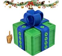 The Prank Box - Hilarious Middle Finger Surprise Gift Box, 3D Printed Annoying Screw Challenge, Colorful Interactive Prank Decor for Desk, Fun Gag Gift for Pranks and Mischief Christmas