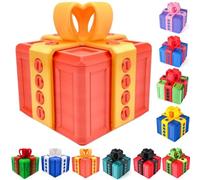 The Prank Box- Hilarious Screw Challenge, Surprise Prank Puzzle Gift Box, Funny Novelty Boxes for Halloween, Christmas, Festival Gifting Orange Gold 1 PCS