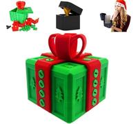 The Prank Box - Hilarious Screw Challenge with Finger Surprise, Endless Puzzle Gift Boxes with Screws and Hidden Lock, Annoying Funny 3D Printed Gifts Boxes Ideal for Christmas (green)