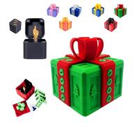 The Prank Box - Hilarious Screw Challenge with Middle Finger Surprise, 3D Printed Annoying Gift Box Ornaments, The Annoying Present, Prank Gift Box for Birthday, Christmas, Halloween (Green-Red)