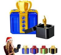 The Prank Box - Hilarious Screw Challenge with Middle Finger Surprise, Annoying Gift Box with Screws, Prank Gift Boxs, 3D Printed Annoying Gifts Boxs Ornaments, Perfect Gag Gifts (Yellow Blue)