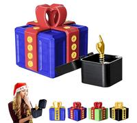 The Prank Box - Hilarious Screw Challenge with Middle Finger Surprise, Annoying Gift Box with Screws, Prank Gift Boxs, 3D Printed Annoying Gifts Boxs Ornaments, Perfect Gag Gifts (Red Blue)