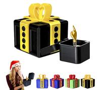 The Prank Box - Hilarious Screw Challenge with Middle Finger Surprise, Annoying Gift Box with Screws, Prank Gift Boxs, 3D Printed Annoying Gifts Boxs Ornaments, Perfect Gag Gifts (Yellow Black)