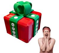 The Prank Box - Hilariously Annoying Christmas Gifts & White Elephant Present, Xmas 3D Printed Screw Challenge Box, Funny Gag Gift for Birthdays, Halloween & Secret Santa (Red & Green)