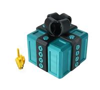 The Prank Box - Middle Finger Surprise Box,Interactive Prank Decor for Desk,Surprise Boxes for Birthday, Christmas, Halloween (Dark Green)