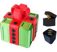 The Prank Box,Really Annoying Gift Box with Twist Storage,Funny Desktop Toy, Annoying Funny 3D Printed Screw Gifts Boxes Ideal for Office Home Entertainment,Christmas (Green+Red)