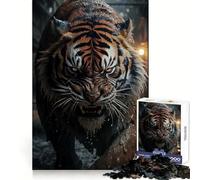 The Predator Tiger 1000 Piece Jigsaws for Teenagers Puzzle Strong Logic Toy Relaxed Mind Clear Edge Bday Surprise (38x52cm)