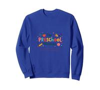 The Preschool Chronicles: Colorful Childhood Adventures Sweatshirt, Adult Unisex, Royal Blue, M