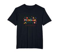 The Preschool Chronicles: Colorful Childhood Adventures T-Shirt, Men's Big and Tall, Black, 5X Tall