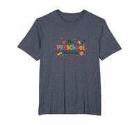 The Preschool Chronicles: Colorful Childhood Adventures T-Shirt, Men's Big and Tall, Heather Blue, 5X Tall