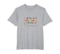 The Preschool Chronicles: Colorful Childhood Adventures T-Shirt, Men's Big and Tall, Heather Grey, 5X Tall