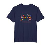 The Preschool Chronicles: Colorful Childhood Adventures T-Shirt, Men's Big and Tall, Navy, 5X Tall