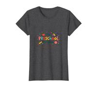 The Preschool Chronicles: Colorful Childhood Adventures T-Shirt, Women, Dark Heather Grey, XXL