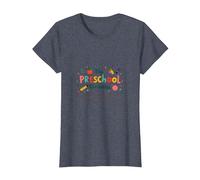 The Preschool Chronicles: Colorful Childhood Adventures T-Shirt, Women, Heather Blue, S