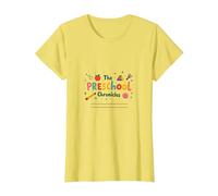The Preschool Chronicles: Colorful Childhood Adventures T-Shirt, Women, Lemon, M