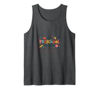 The Preschool Chronicles: Colorful Childhood Adventures Tank Top, Men, Dark Heather Grey, XXL