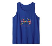 The Preschool Chronicles: Colorful Childhood Adventures Tank Top, Men, Royal Blue, M