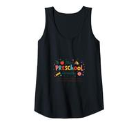 The Preschool Chronicles: Colorful Childhood Adventures Tank Top, Women, Black, XXL