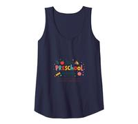 The Preschool Chronicles: Colorful Childhood Adventures Tank Top, Women, Navy, XXL