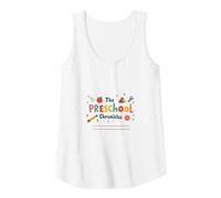 The Preschool Chronicles: Colorful Childhood Adventures Tank Top, Women, White, XXL