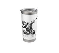 The Present Moment Dabbing Buddha Mindfulness Enlightenment Stainless Steel Insulated Tumbler