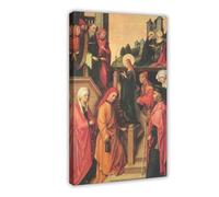 The Presentation of The Virgin Mary in The Temple of Jerusalem Hans Holbein The Elder Canvas Art Poster And Wall Art Picture Print Modern Family Bedro