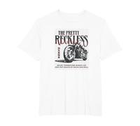 The Pretty Reckless - Motorcycle T-Shirt, Men's Big and Tall, White, 4X Tall