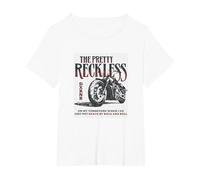 The Pretty Reckless - Motorcycle T-Shirt, Women's Plus, White, 1X