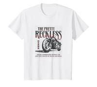 The Pretty Reckless - Motorcycle T-Shirt, Youth, White, 3T