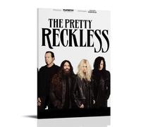 The Pretty Reckless Poster Canvas Oil Painting Canvas Art Poster Home Hanging Painting Bar Art Interior Wall Decoration PosterFrame-style08x12inch(20x30cm)