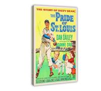 The Pride of St. Louis 1952 Canvas Poster Wall Art Decor Print Picture Paintings for Living Room Bedroom Decoration Frame-style 16x24inch(40x60cm)