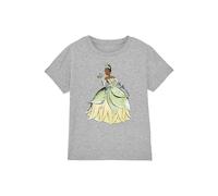 The Princess And The Frog Be You. It's Beautiful with Tiana Girls T Shirt, Athletic Heather, 5-6 Years